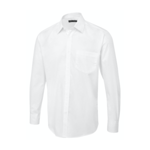 Men's Tailored Fit Long Sleeve Poplin Shirt