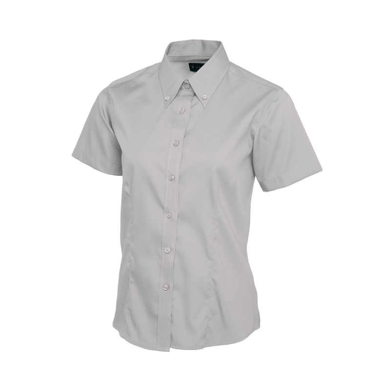 Ladies Pinpoint Oxford Half Sleeve Shirt